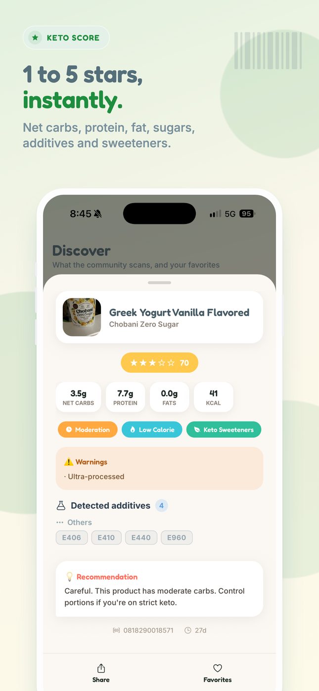 Keto Barcode Scanner