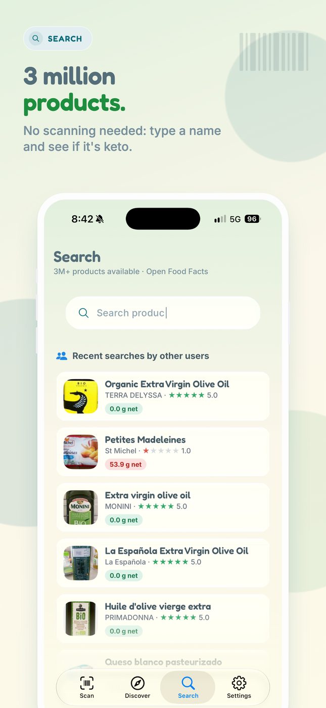 Keto Barcode Scanner